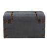 Baxton Studio Palma Transitional Grey Upholstered Storage Trunk Ottoman 173-11028